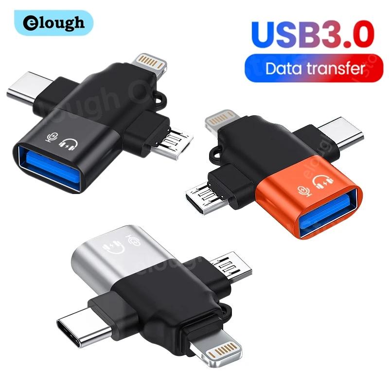 Elough USB 3.0-CŸ  OTG Ʈ ũ CŸ -USB  ȯ,  Ｚ  , 3 in 1